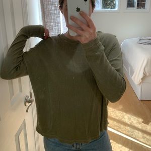 Madewell olive green thermal